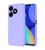 Vendas Tecno Spark 10C Uyumlu Lansman Serisi Içi Kadife Ipek Dokulu Lansman Kılıf (Lila)