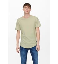 Only & Sons Longy Tee Noos Oil Green T-Shirt  - 22002973 (Koyu Krem)
