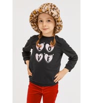 Benittokids Kız Çocuk Peluş Bucket Şapka 7001 (Leopar)