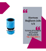 Hortum Bağlantı Jakı 1/2 (Mavi)