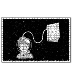 Cakapuzzle Kitapla Teneffüs Etmek Puzzle Yapboz MDF (Ahşap) (255 Parça)