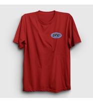 Presmono Unisex Sarı Php Coder Programmer Developer Yazılımcı T-Shirt 337250tt (Kırmızı)