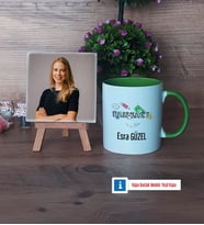 Bankacıya Hediye Fotoğraflı Dekoratif Taş, Kupa Bardak Beyaz Hediye (Model 14)