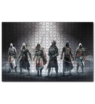 Cakapuzzle Assassins Creed Karakterler ve Kutsal Işık  Puzzle Yapboz MDF (Ahşap) (500 Parça)