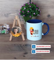 Mühendisler Günü Hediyesi Kupa Bardak Beyaz ve Fotoğraflı Ahşap Anahtarlık Hediye (Model 3)
