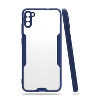 Galaxy A11 / Galaxy M11 Kılıf Parfe Kenarları Pastel Renk Silikon Kılıf (Lacivert)