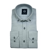 Erkek Silim Fitt Uzun Kol Gömlek Hasır Dokuma BGL-ST02983 (Mint Yeşili)