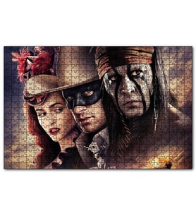Cakapuzzle The Lone Ranger Filmi Görseli  Puzzle Yapboz MDF (Ahşap) (500 Parça)