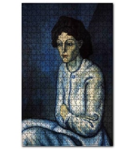 Cakapuzzle Femme aux Bras Croisés, 1902 by Picasso Puzzle Yapboz MDF (Ahşap) (500 Parça)
