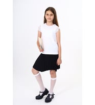 Toontoy Kız Çocuk Okul Tişört (Beyaz)
