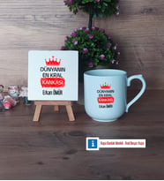 Arkadaşa Hediye Dekoratif Taş, Kupa Bardak Kırmızı HediyeDoğum Günü Hediyesi (Model 4)