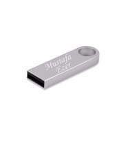 Kişiye Özel Anahtarlık Zincirli Hediyelik Kutulu Usb Flash Bellek 32 Gb (Metal)