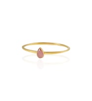 Kadir Jewellery Zirkon Taşlı Ayarlanabilir 22 Ayar Altın Kaplama Bilezik (Pembe)