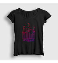 Presmono Kadın Beyaz Neverland K-Pop G I Dle T-Shirt 409421tt (Siyah)