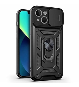 Vendas Apple iPhone 14 Kılıf Zore Vega Kapak (Siyah)