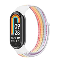 Microsonic Xiaomi Mi Band 8 Hasırlı Kordon Woven Sport Loop Rose Gold (Çok Renkli)