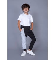Toontoy Erkek Çocuk Şalvar Tipi Fermuar Detaylı Eşofman Alt ( Gri-Melanj)