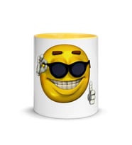 Emoji Baskılı Renkli Kupalar (Sarı)