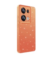 Vendas Xiaomi Redmi Note 13 Pro 4G Kılıf Kamera Korumalı Simli Lüks Zore Koton Kapak (Turuncu)