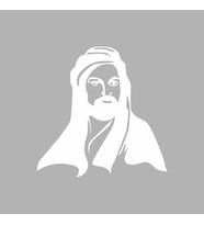 Hz.Ali Araba Sticker siyah 15x15 CM (Beyaz)