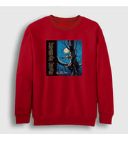 Presmono Unisex Beyaz Fear Of The Dark Iron Maiden Sweatshirt 85992tt (Kırmızı)