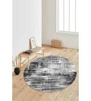 Dijital Baskılı Kaymaz Taban Yıkanabilir Yuvarlak Salon Halısı Koridor Halısı Paspas NDY-HY-922 (Çok Renkli)