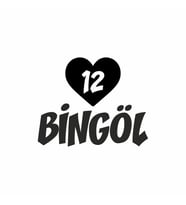 Kalpli 12 Bingöl Araba Sticker siyah 20x15 CM (Siyah)