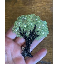 9X8 CM TAŞLI ÜTÜ İLE YAPIŞAN AĞAÇ ARMA YAMA GİYİM KOT TİŞÖRT BASKI APLİKE (Yeşil)
