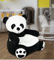 Panda Peluş Bebek Çocuk Koltuğu (Siyah - Beyaz)
