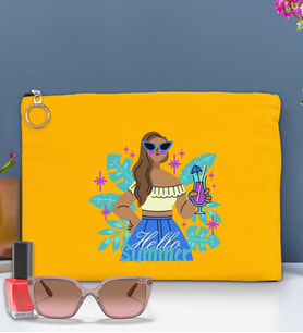 BK Gİft Yaz Temalı-3 Astarlı Portföy Çanta 30x21cm(12 Renk Seçeneği), Baskılı El Çantası, Organizer Çanta (Sarı)