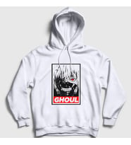 Presmono Unisex Beyaz Ghoul Anime Tokyo Ghoul Kapüşonlu Sweatshirt 136549tt (Beyaz)