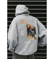 The Dream Baskılı Unisex Oversize Sweatshirt (Gri)