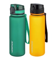 Uzspace 2'li Tritan Matara Seti 500 ml 14 Farklı Renk Seçeneği FiftyFifty (Turuncu-Gri)