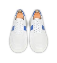 DeepSEA Erkek  Bağcıklı Ortopedik Poli Taban Orjinal Deri Spor Sneaker Ayakkabı 2509956 (Beyaz)