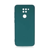 Xiaomi Redmi Note 9 Kılıf Özel Orijinal Lansman Serisi, İçi Kadife, Pürüzsüz Yumuşak ve Mat TPU Silikon (Koyu Yeşil)