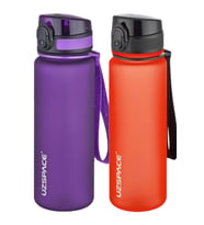 Uzspace 2'li Tritan Matara Seti 500 ml 14 Farklı Renk Seçeneği FiftyFifty (Mor)