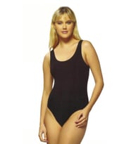 6 Adet Gümüş Bayan Likralı Geniş Askılı Çıtçıtlı Body 4027 (Siyah)