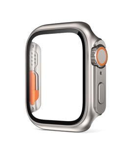 Apple Watch 40mm Watch Ultra Görünümlü Kasa Dönüştürücü Ekran Koruyucu 25 (Gold)