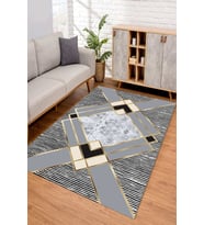 Dijital Kaymaz Taban Yıkanabilir Renkli Salon Halısı Mutfak Halısı Yolluk ND-SD-673 (Vizon)