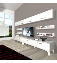 Decoraktiv Eko 360Y Slm Silver Tv Ünitesi Tv Sehpası (Beyaz)