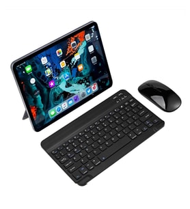 Lenovo Idea Tab Pro Slim Şarjlı Türkçe Bluetooth Klavye ve Mouse Seti (Siyah)