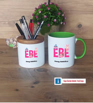 Ebe Kalemlik, Kupa Bardak T Kişiye Özel Hediye (Model 14)