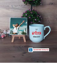 Optisyen Fotoğraflı Dekoratif Taş, Kupa Bardak Beyaz Hediye (Model 5)
