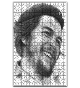 Cakapuzzle Devrimci Ernesto Che Guevara Çizim Portre Puzzle Yapboz MDF (Ahşap) (1000 Parça)