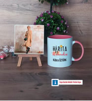 Harita Mühendisi Fotoğraflı Dekoratif Taş, Kupa Bardak Beyaz Hediye (Model 6)