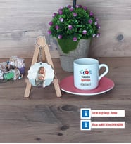Fransızca Öğretmeni Türk Kahvesi Fincanı Ahşap Altlıklı ve Fotoğraflı Ahşap Anahtarlık Hediye Öğretmenler Günü Hediyesi (Model 6)