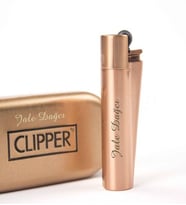 Kişiye Özel Clipper Marka Metal Çakmak - Renk Seçenekli (Rose)