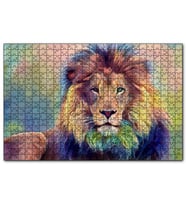 Cakapuzzle Yağlı Boya Görselli Aslan  Puzzle Yapboz MDF (Ahşap) (500 Parça)