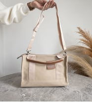 Tote Bag Kanvas El ve Omuz Çanta (Bej)
