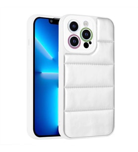 Apple iPhone 13 Pro Max Kılıf Airbagli Renkli Zore Seksek Kılıf (Gümüş)